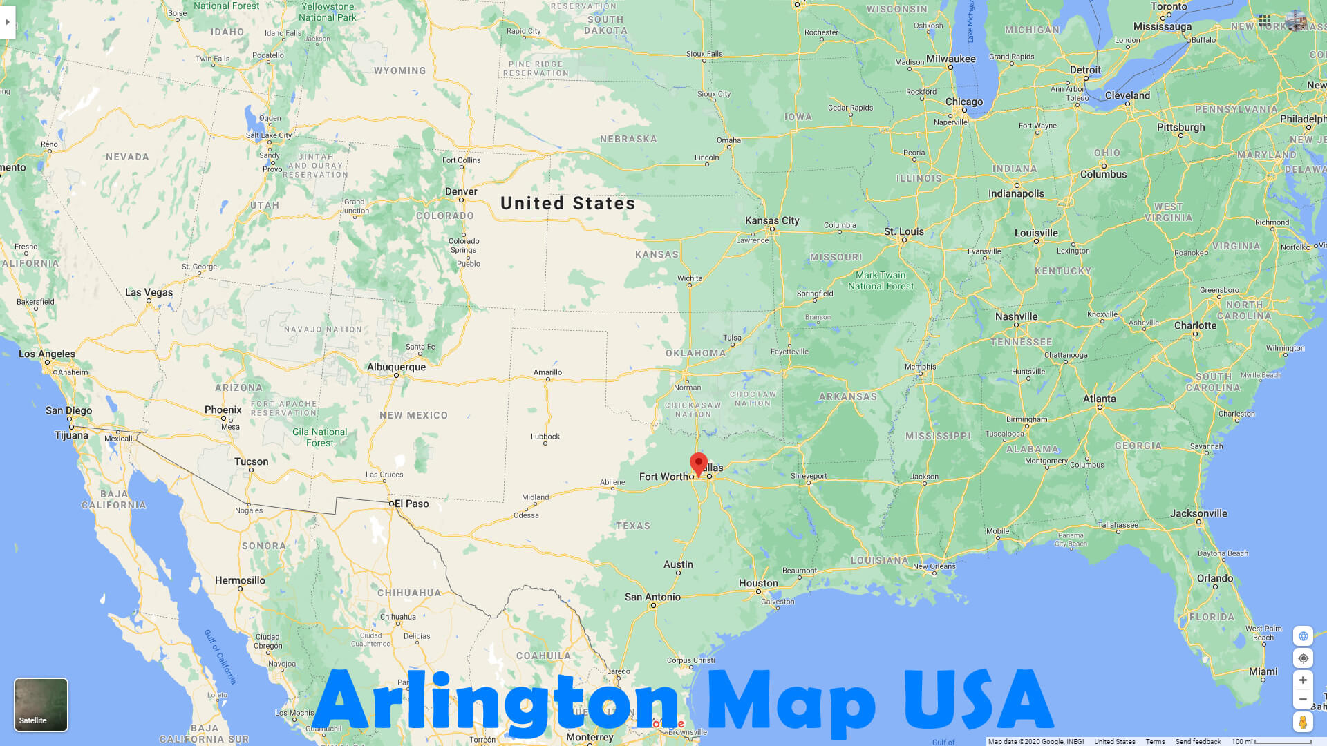 Arlington Carte  Texas   EUA
